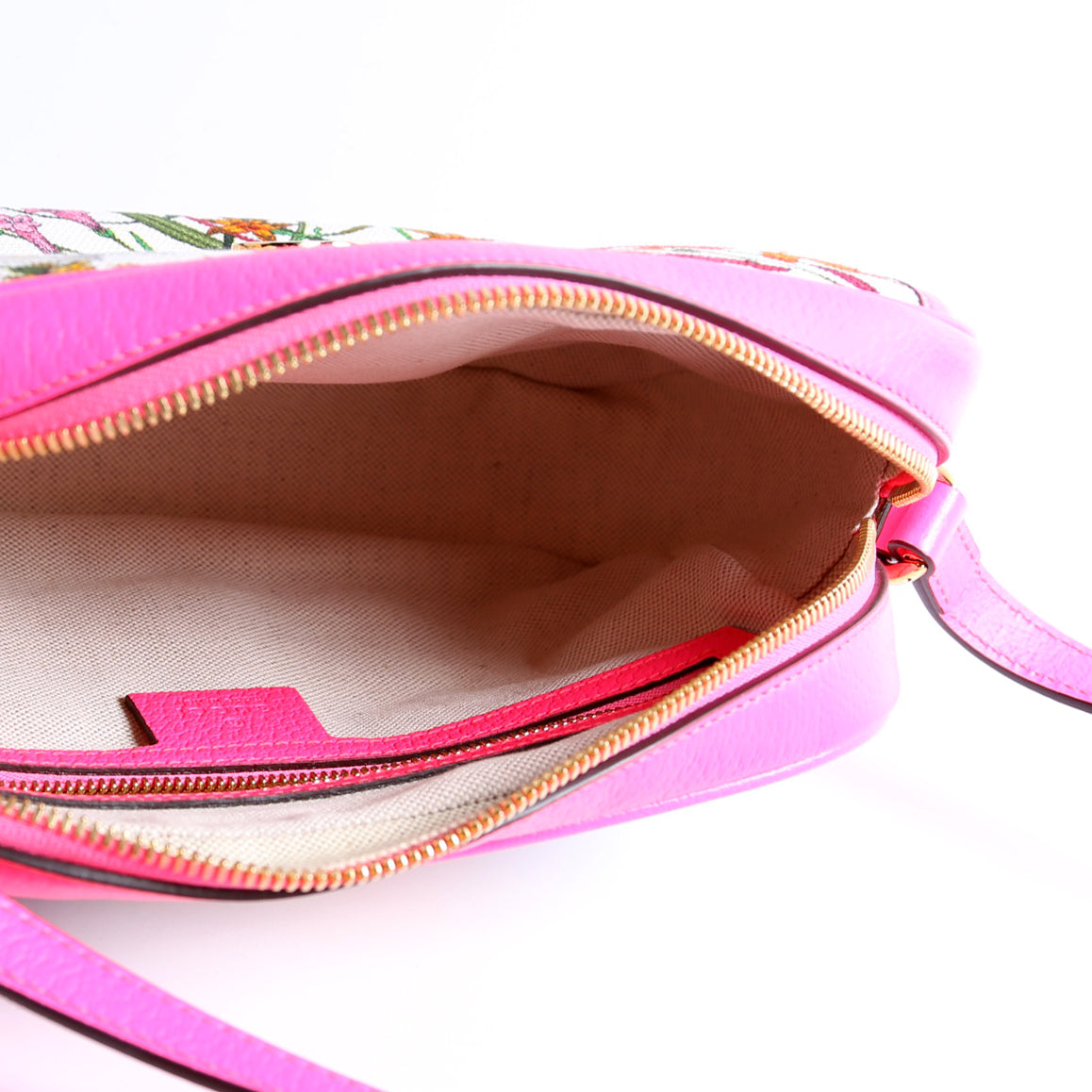 550147 Flora Canvas Crossbody Pink