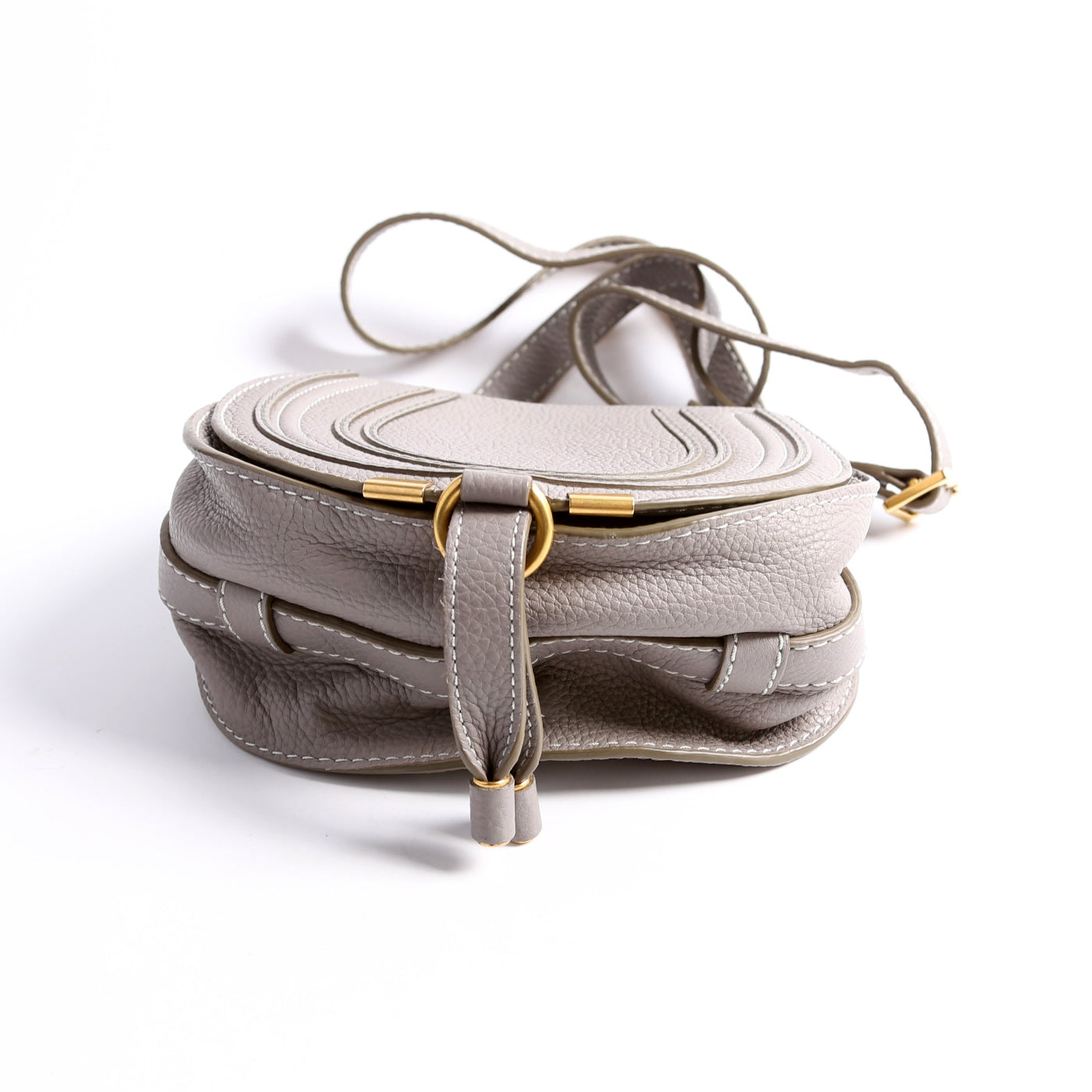 Marcie Saddle Bag Crossbody Small Grey