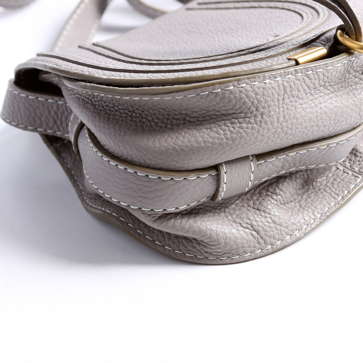 Marcie Saddle Bag Crossbody Small Grey
