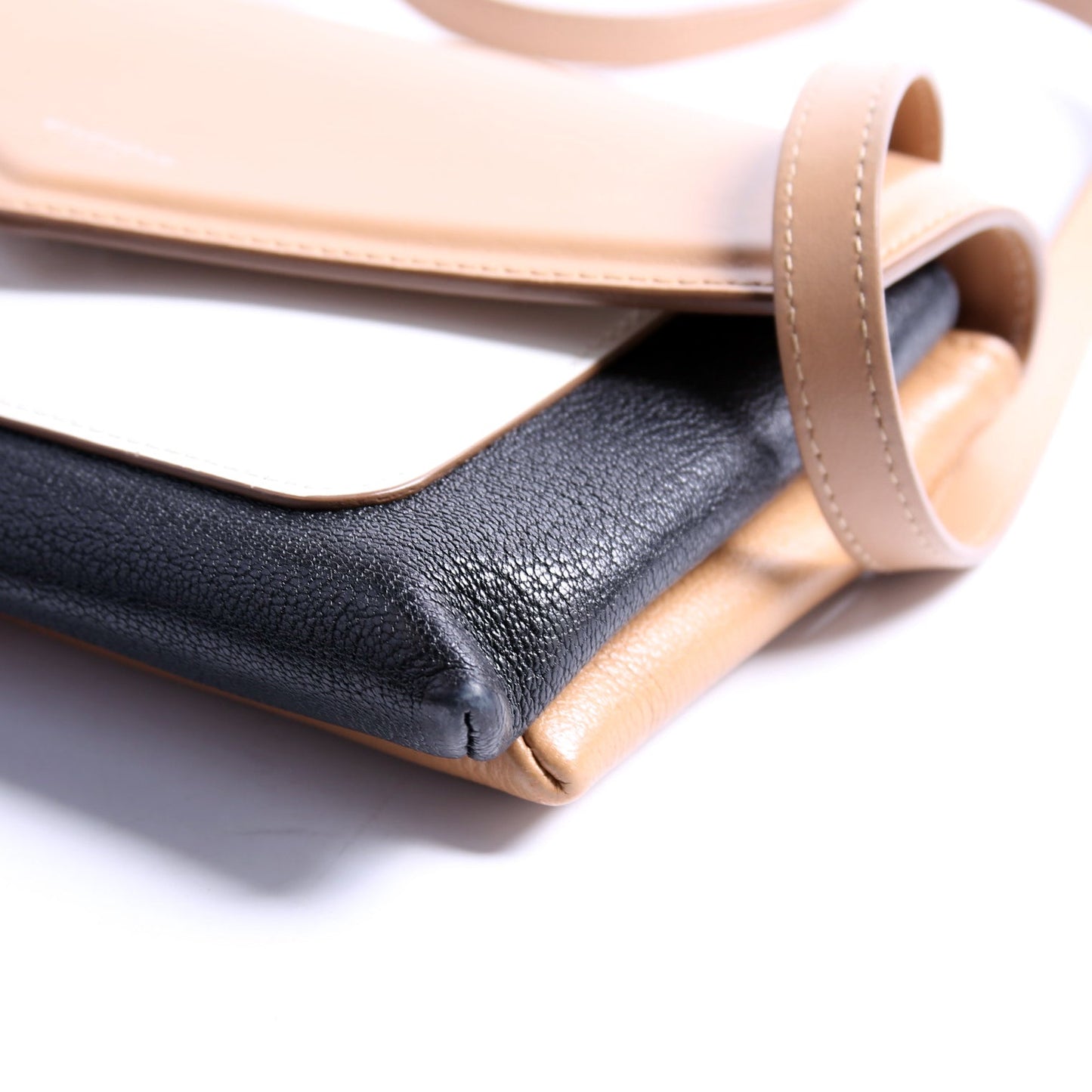 Duetto Leather Crossbody Tan/Black