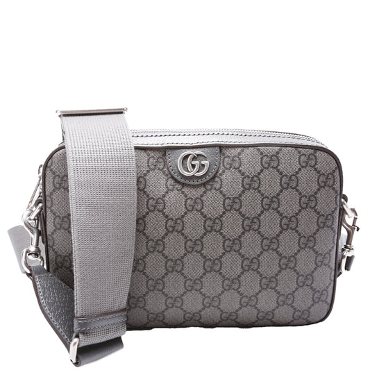 699439 GG Supreme Ophidia Small Wristlet Crossbody Grey