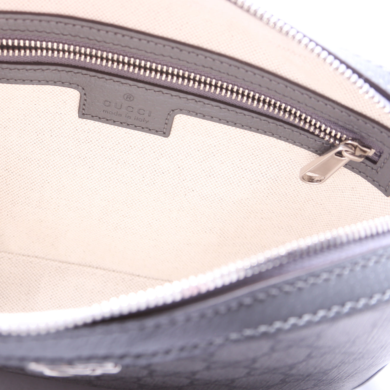 699439 GG Supreme Ophidia Small Wristlet Crossbody Grey