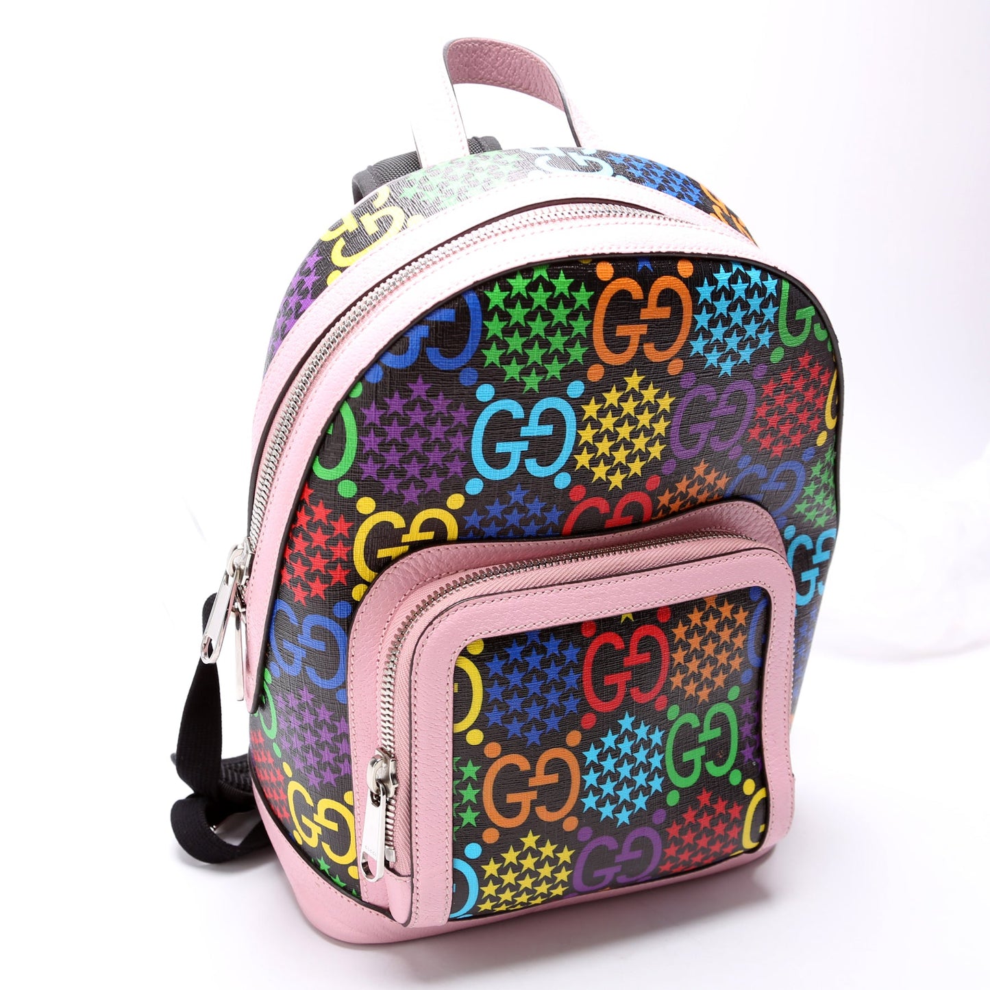 601296 Psychedelic GG Backpack Pink