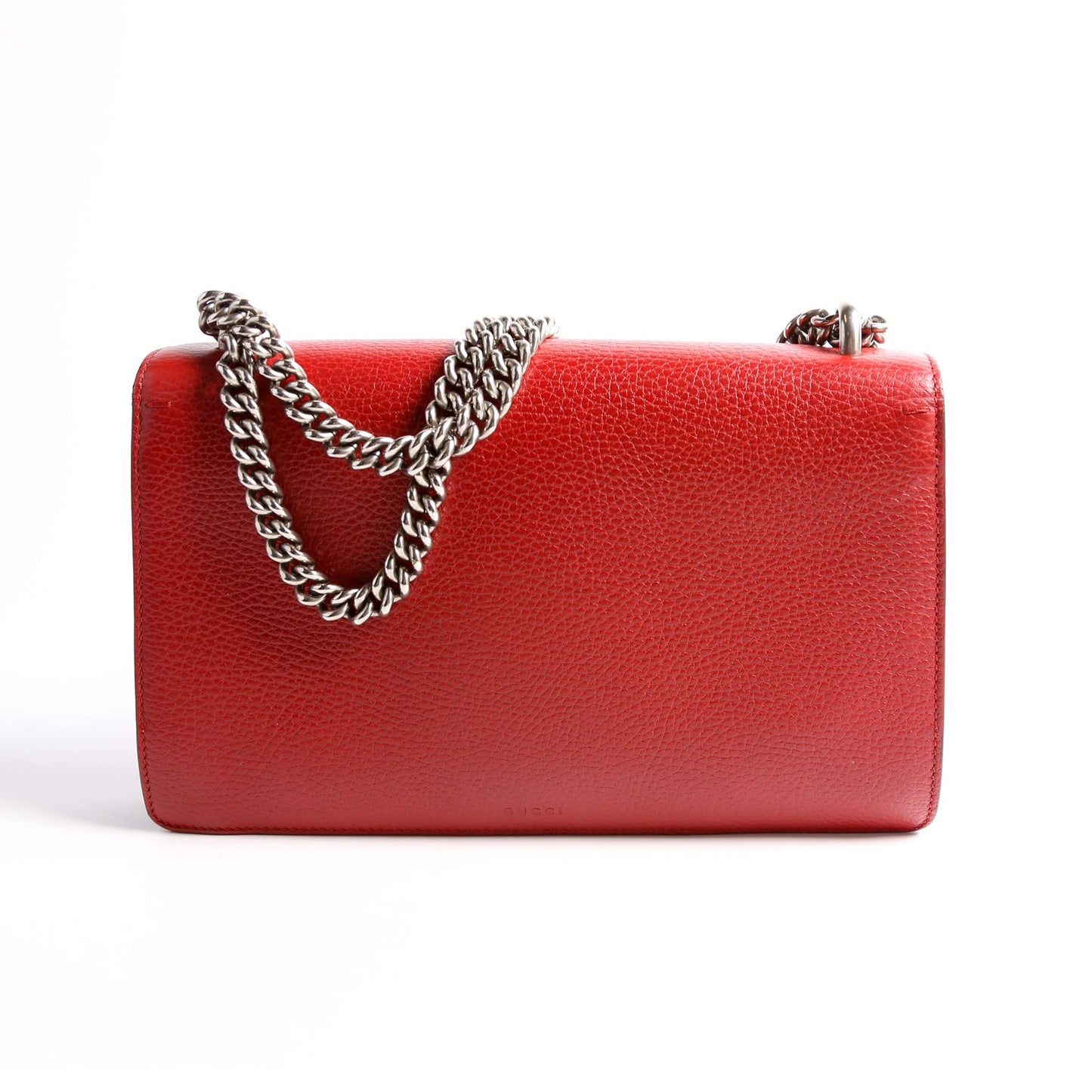 400249 Dionysus Leather Shoulder Small Red