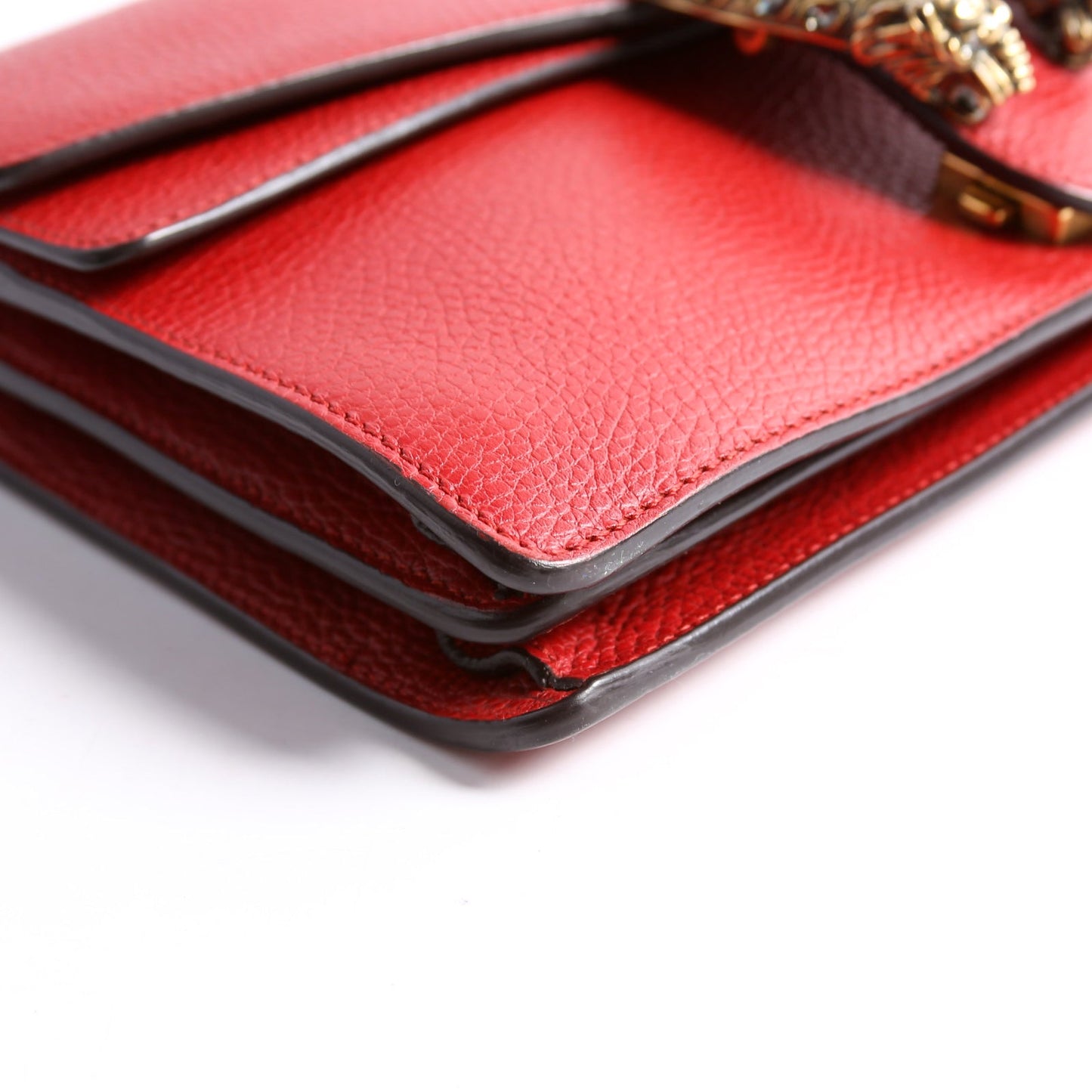 400249 Dionysus Leather Shoulder Small Red