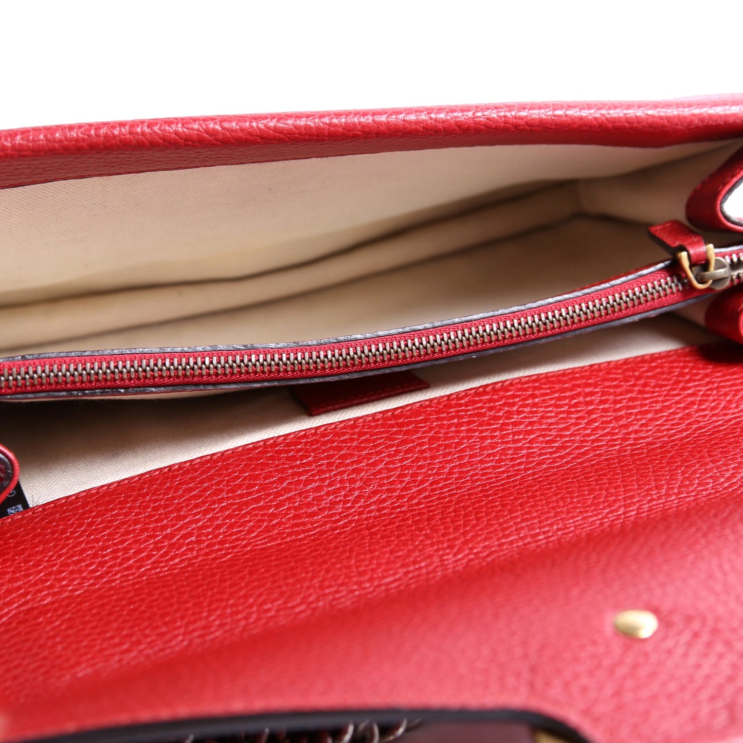 400249 Dionysus Leather Shoulder Small Red