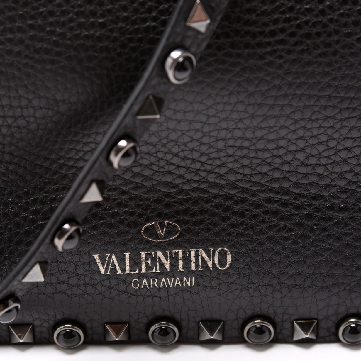 Rockstud Rolling Medium Crossbody Black