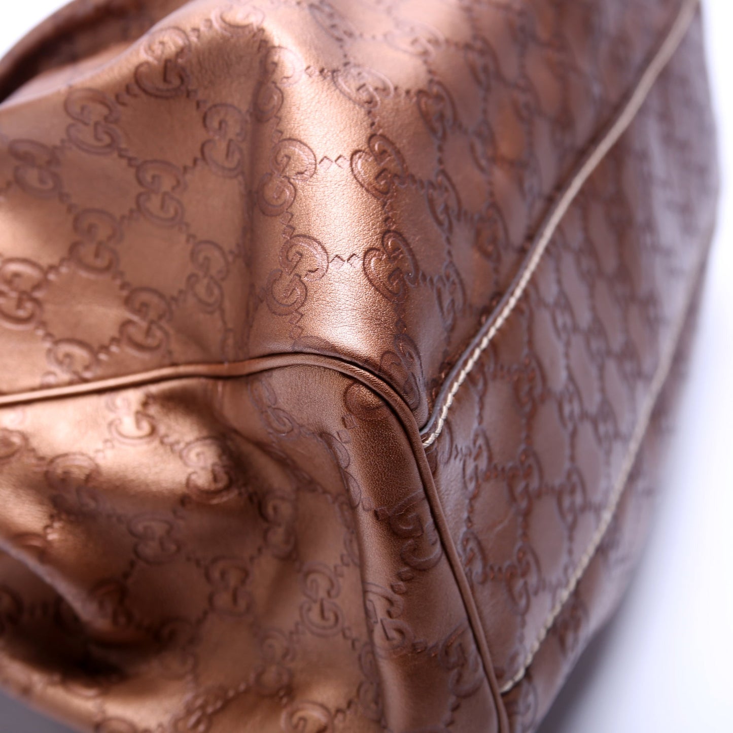 211944 Sukey GG Leather Medium Bronze