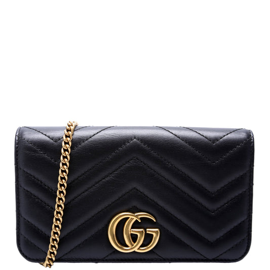 488426 GG Marmont Mini Bag Black
