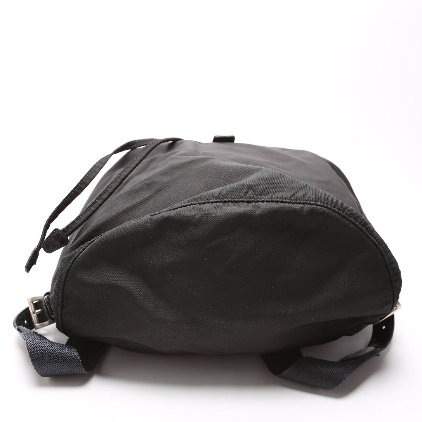 Flap Top Backpack Nylon Vintage Black