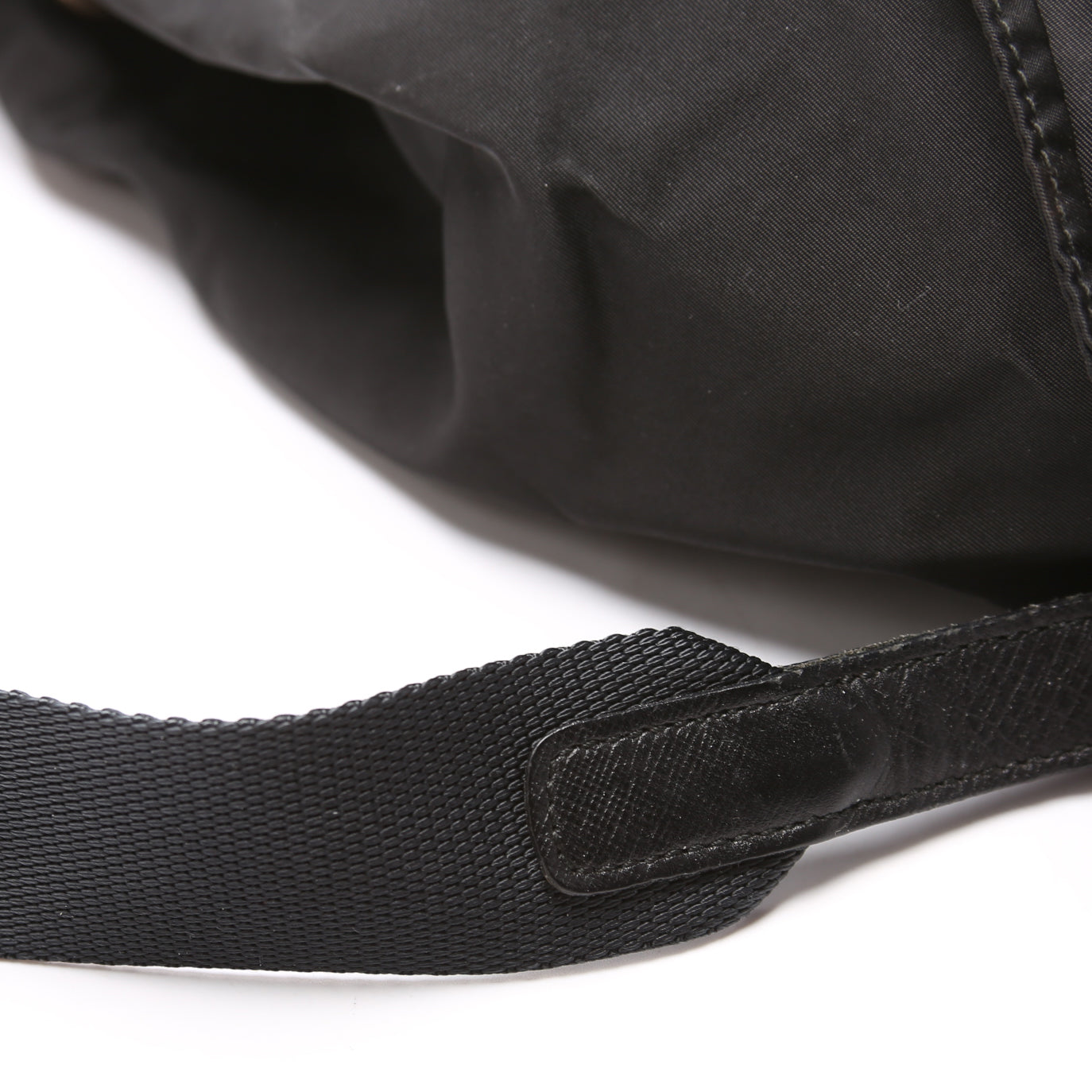Flap Top Backpack Nylon Vintage Black