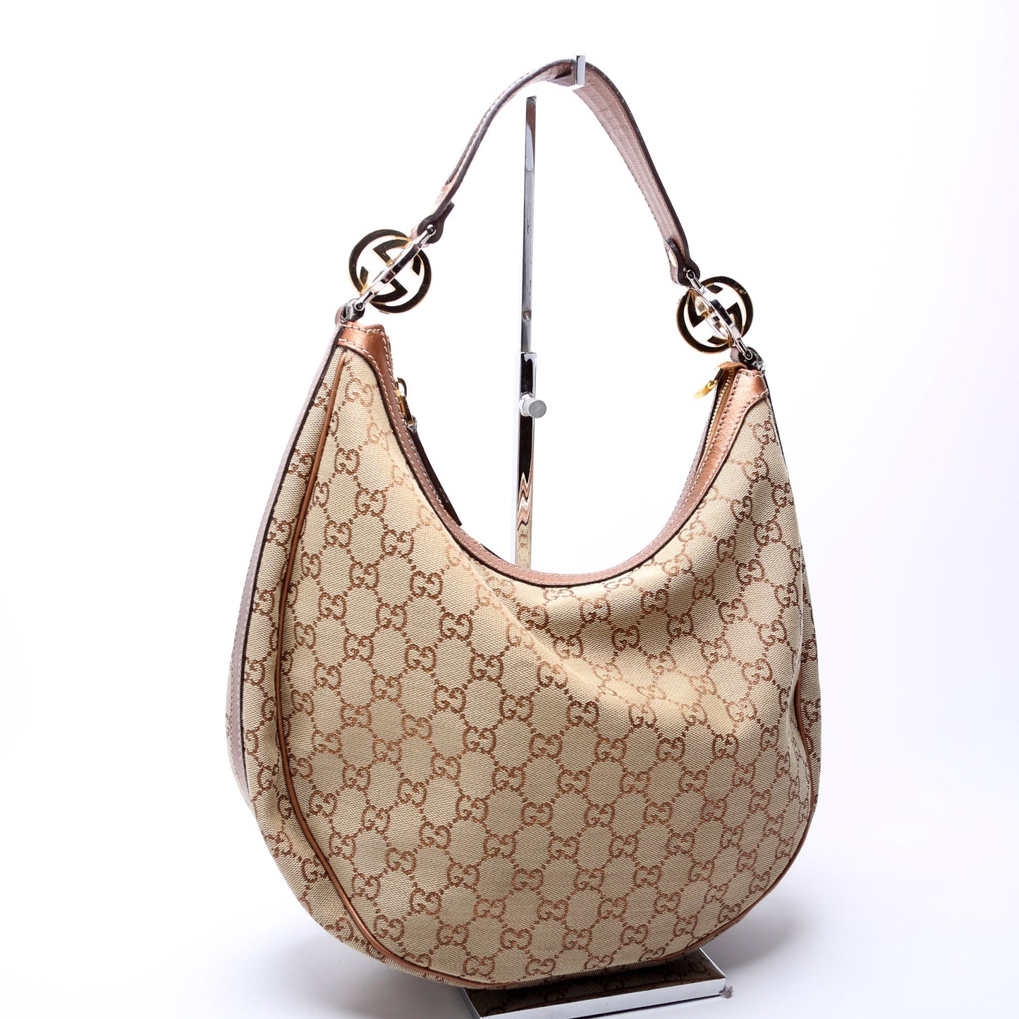 232962 GG Canvas Twins Hobo Brown/Tan