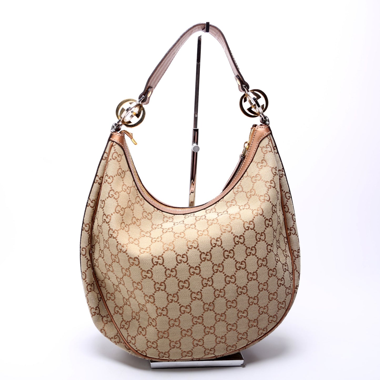 232962 GG Canvas Twins Hobo Brown/Tan