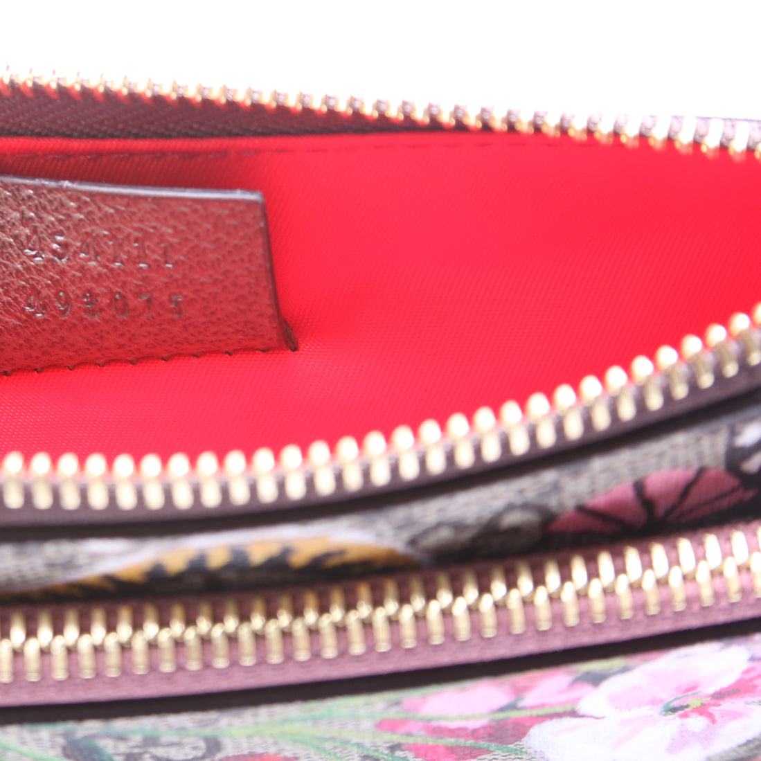 454111 GG Supreme Blooms/Bengal Double Zip Shoulder Bag Multicolor