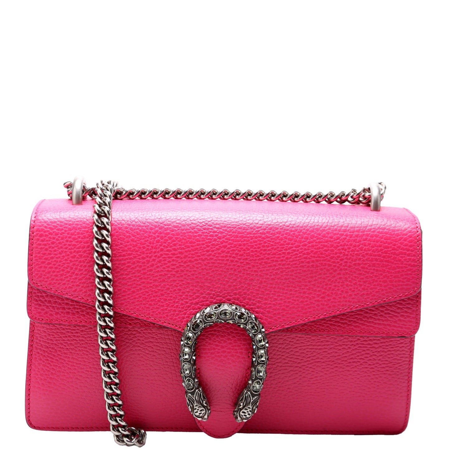 400249 Dionysus Leather Shoulder Small Pink