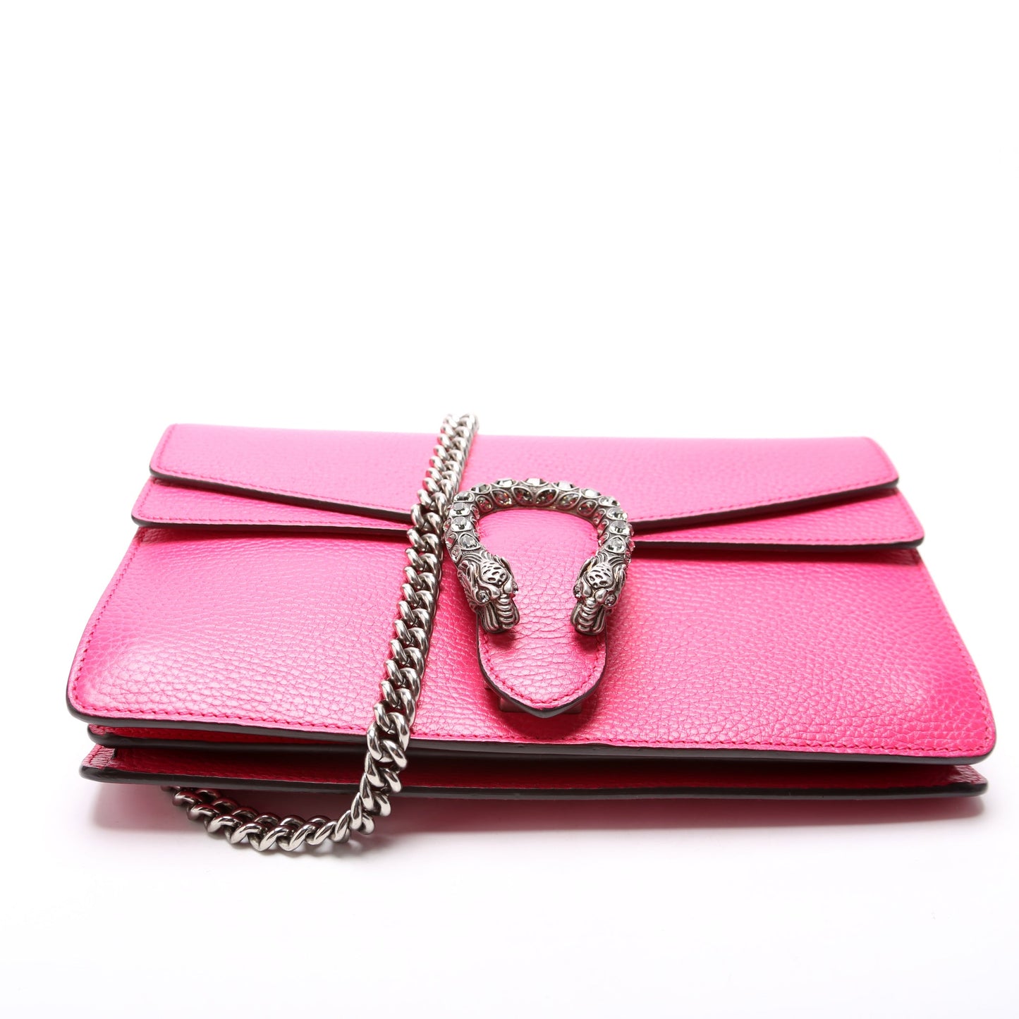 400249 Dionysus Leather Shoulder Small Pink