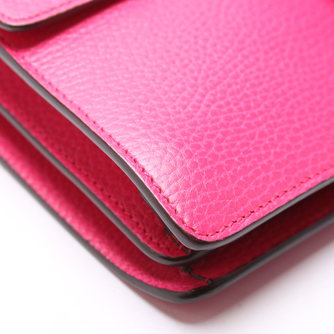 400249 Dionysus Leather Shoulder Small Pink