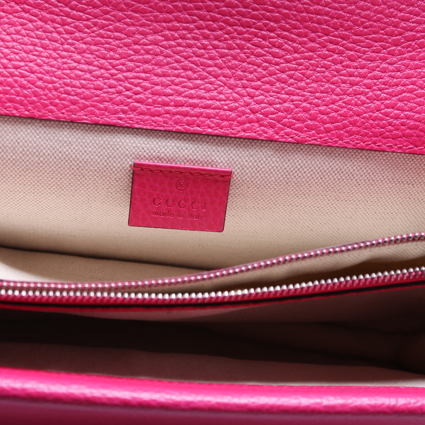 400249 Dionysus Leather Shoulder Small Pink