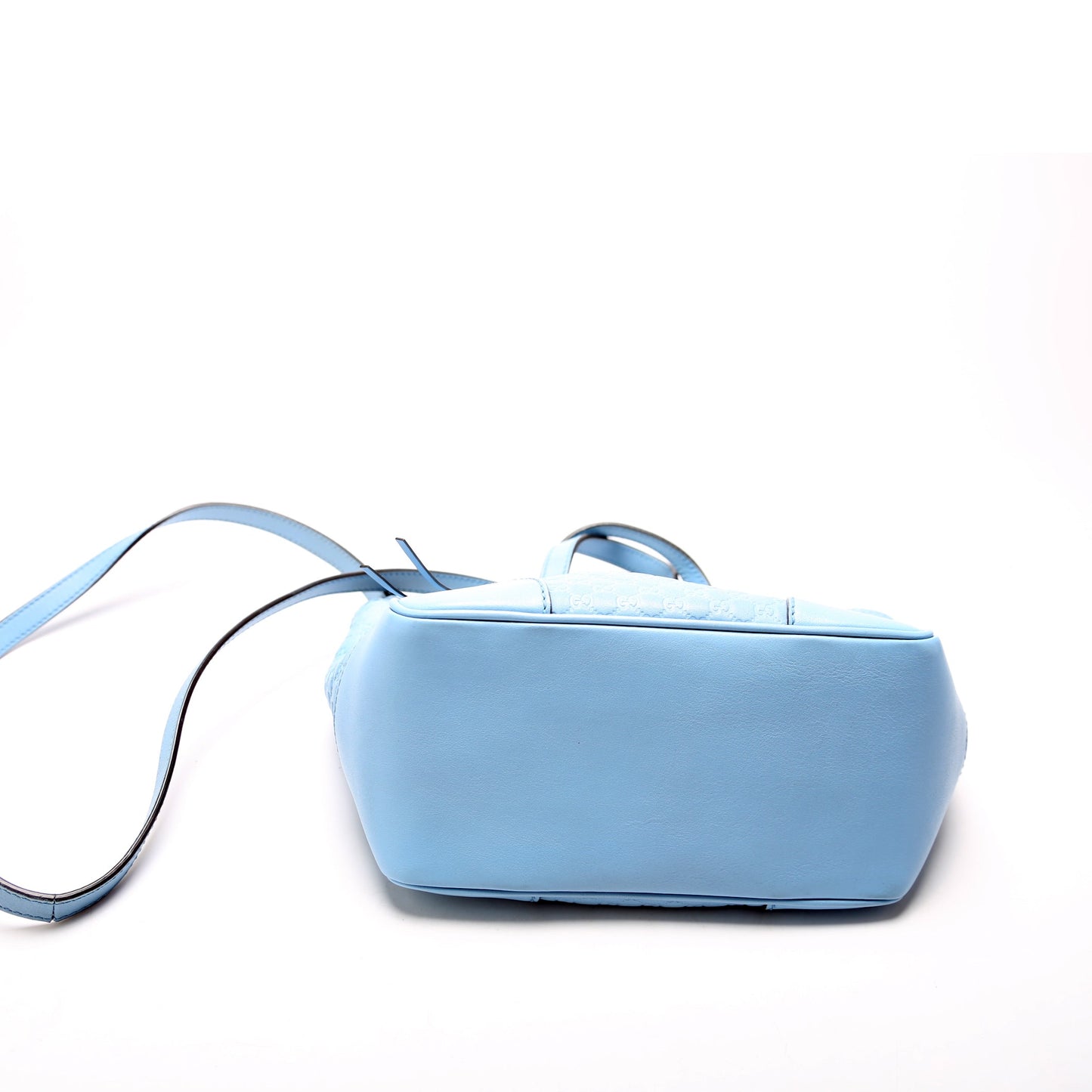 449241 Micro Guccissima Bree Small Tote Blue
