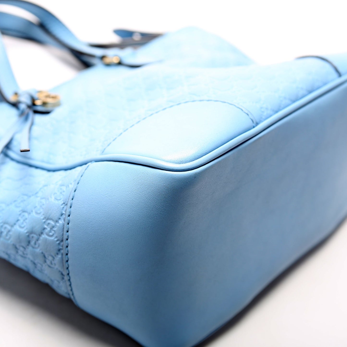 449241 Micro Guccissima Bree Small Tote Blue