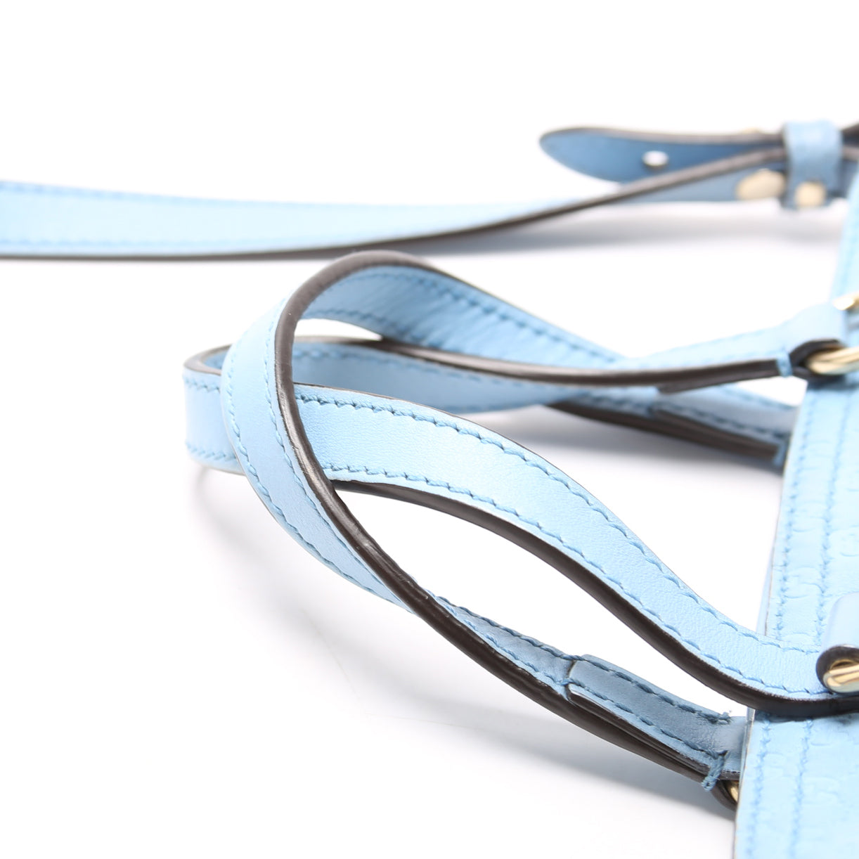449241 Micro Guccissima Bree Small Tote Blue