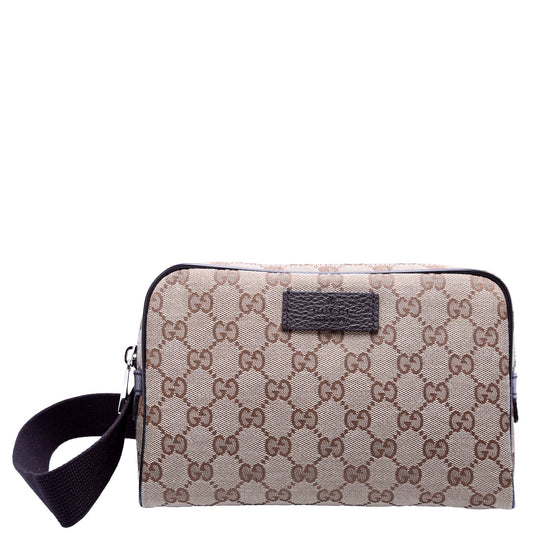 449174 GG Canvas Belt Bag Brown
