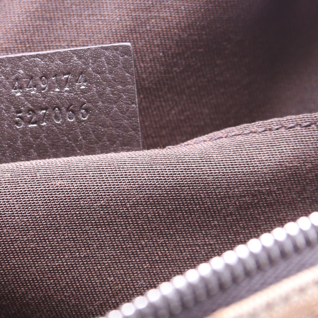 449174 GG Canvas Belt Bag Brown