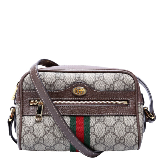 517350 GG Supreme Mini Ophidia Brown