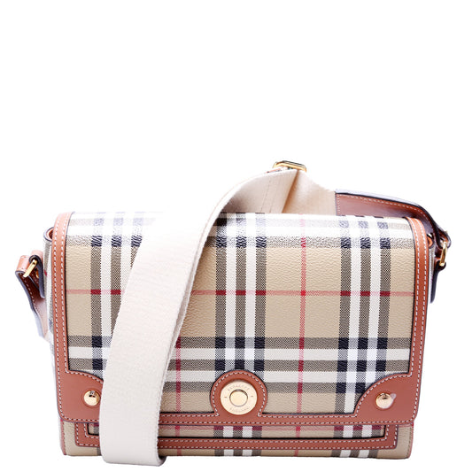 Note Crossbody Vintage Check Medium