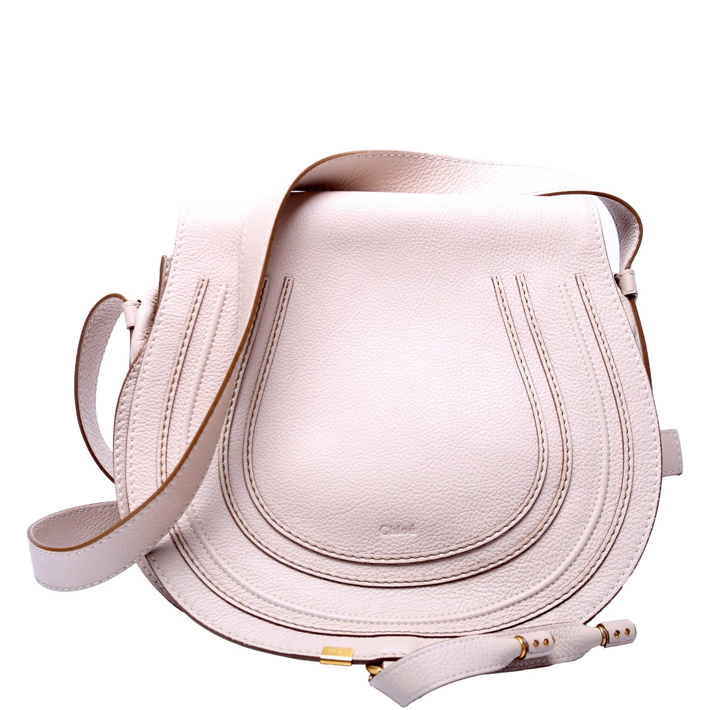 Marcie Saddle Bag Crossbody Medium Beige