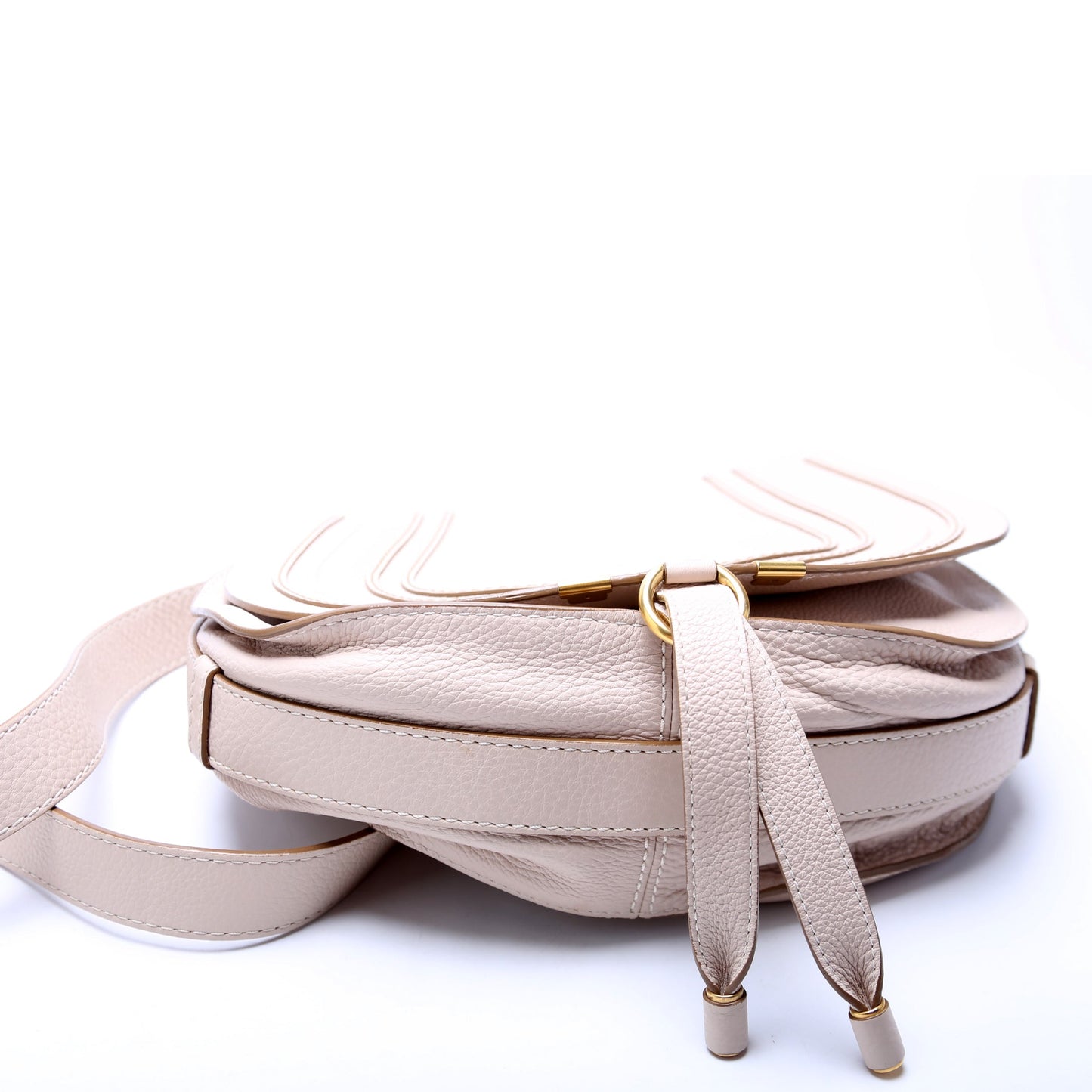Marcie Saddle Bag Crossbody Medium Beige