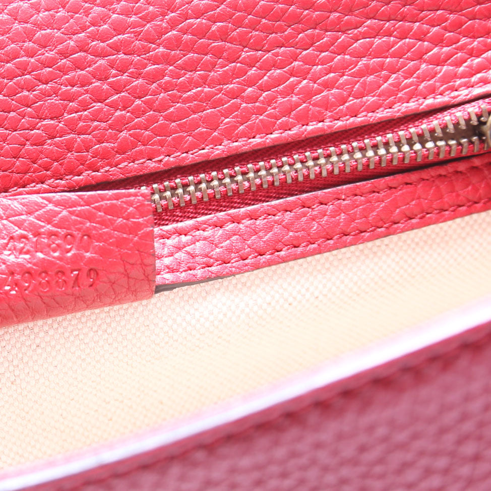 421890 Marmont Top Handle Small Red
