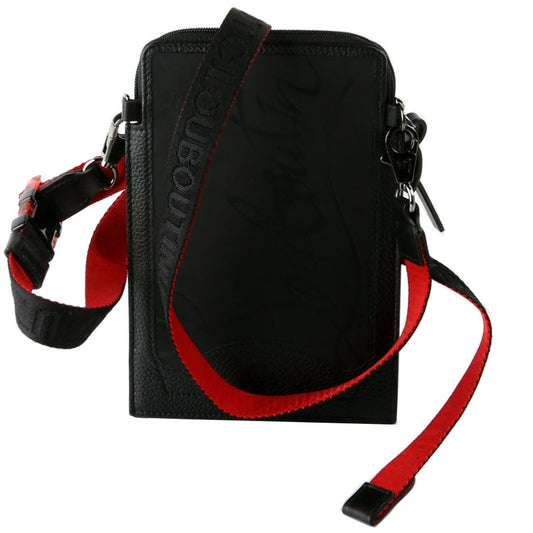 Loubilab Rubber Logo Phone Pouch Crossbody Black