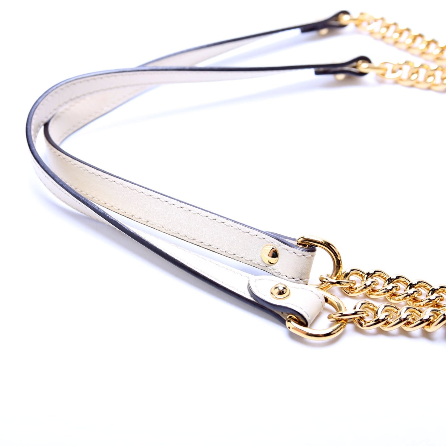 479197 Padlock GG Shoulder Medium White