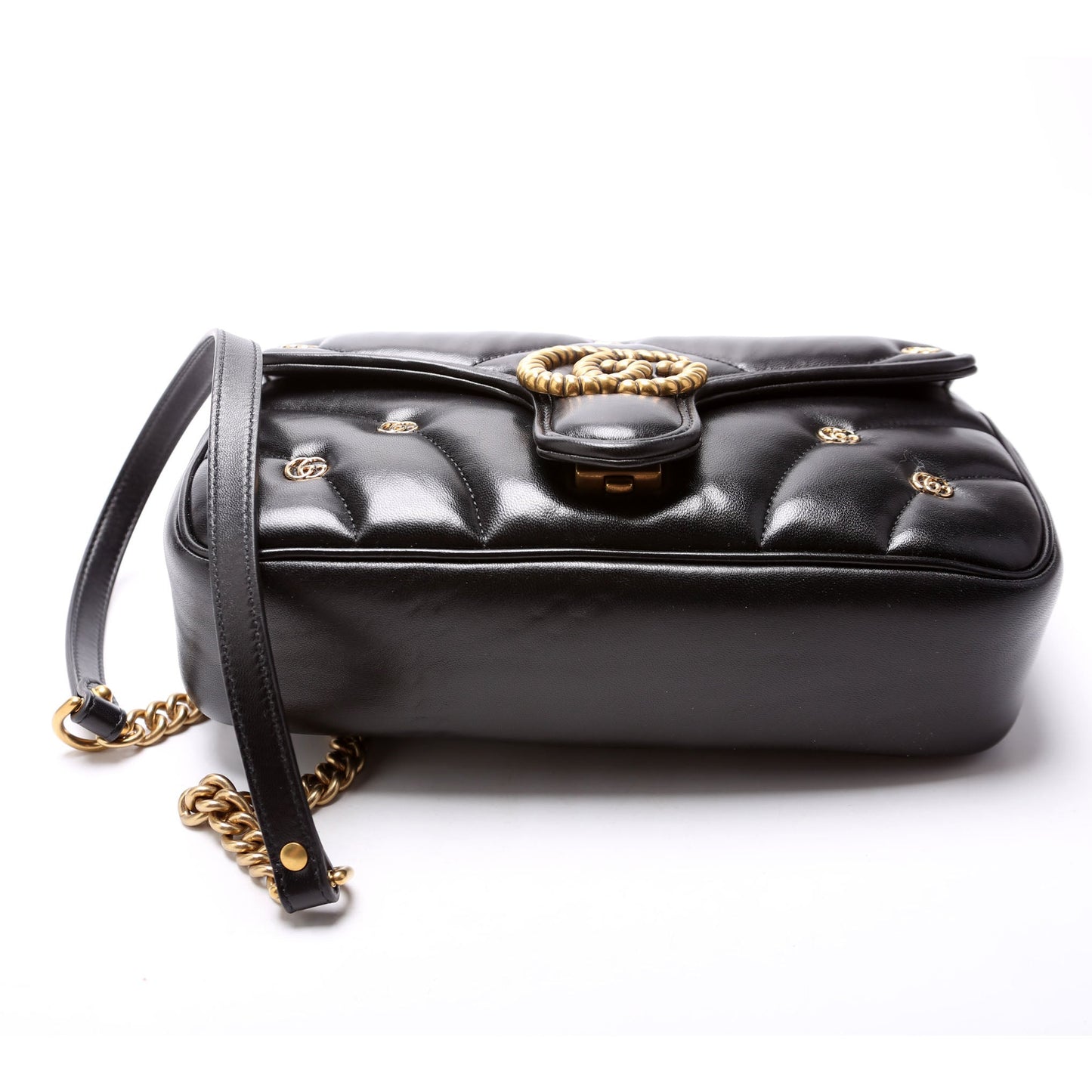 443497 Marmont Double G Studs Black