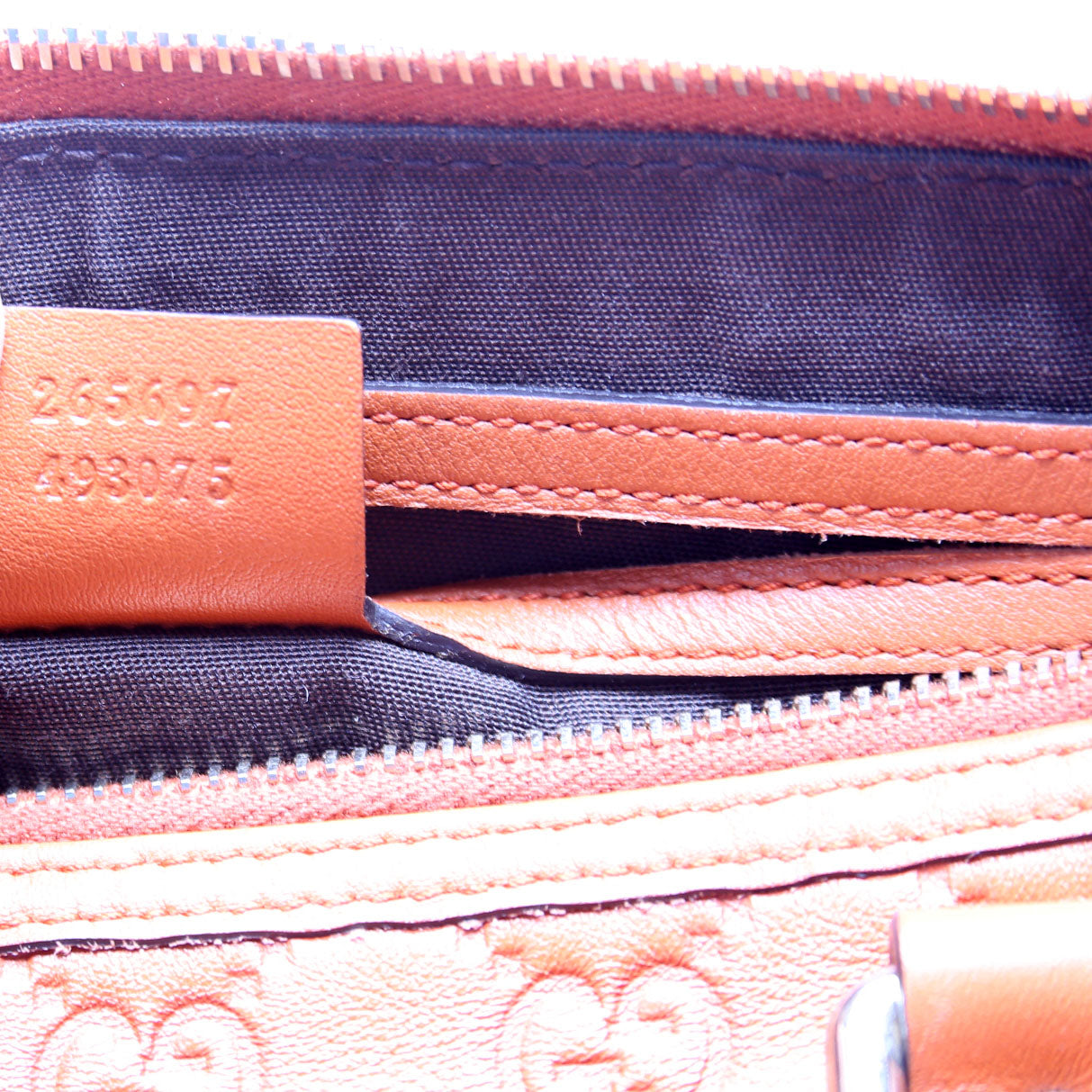 265697 Guccissima Joy Boston Bag Orange