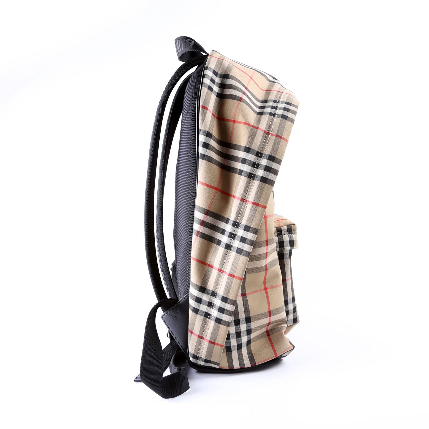 8016106 Archive Check Nylon Backpack