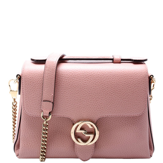 510302 Medium Interlocking Satchel Pink