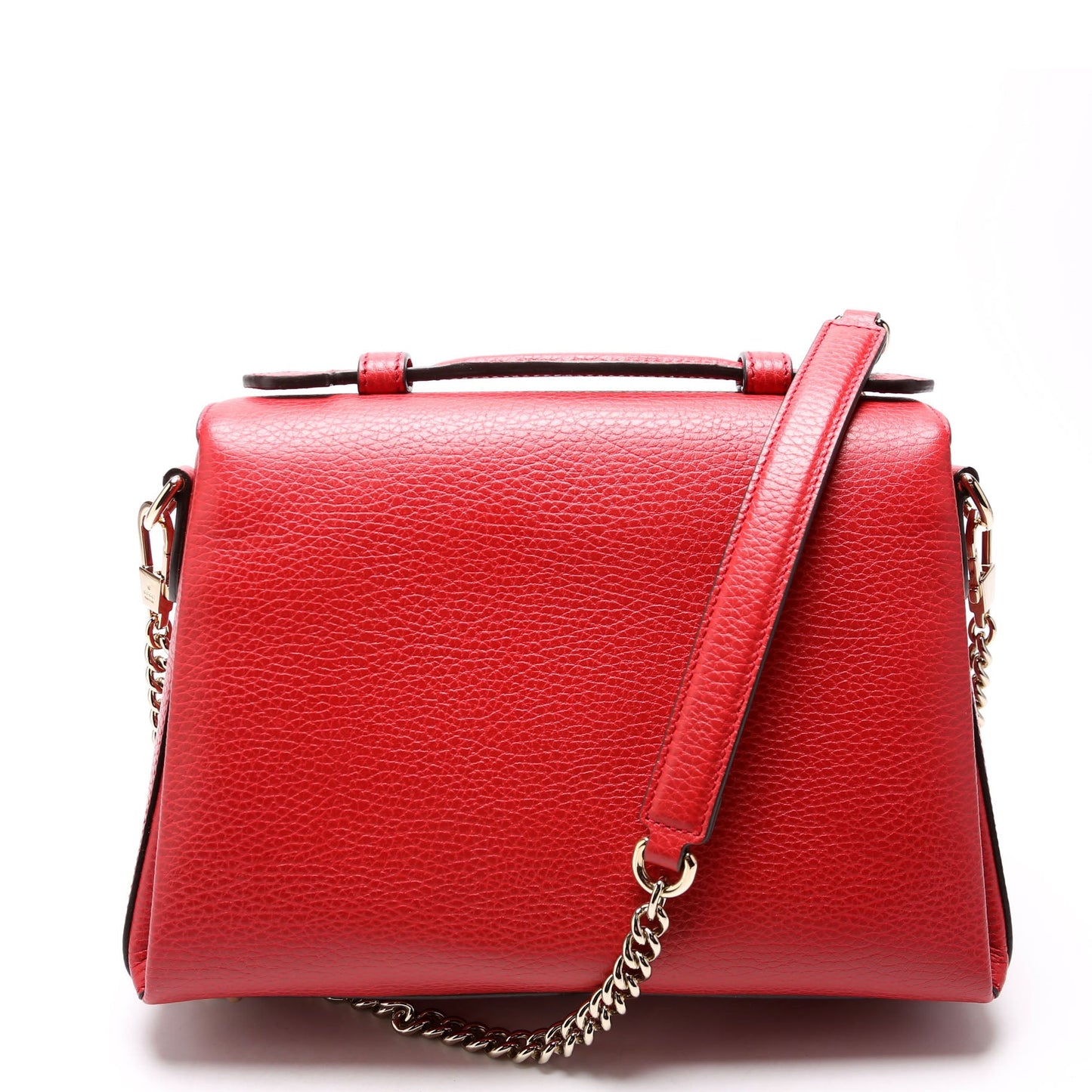 510302 Medium Interlocking Satchel Red