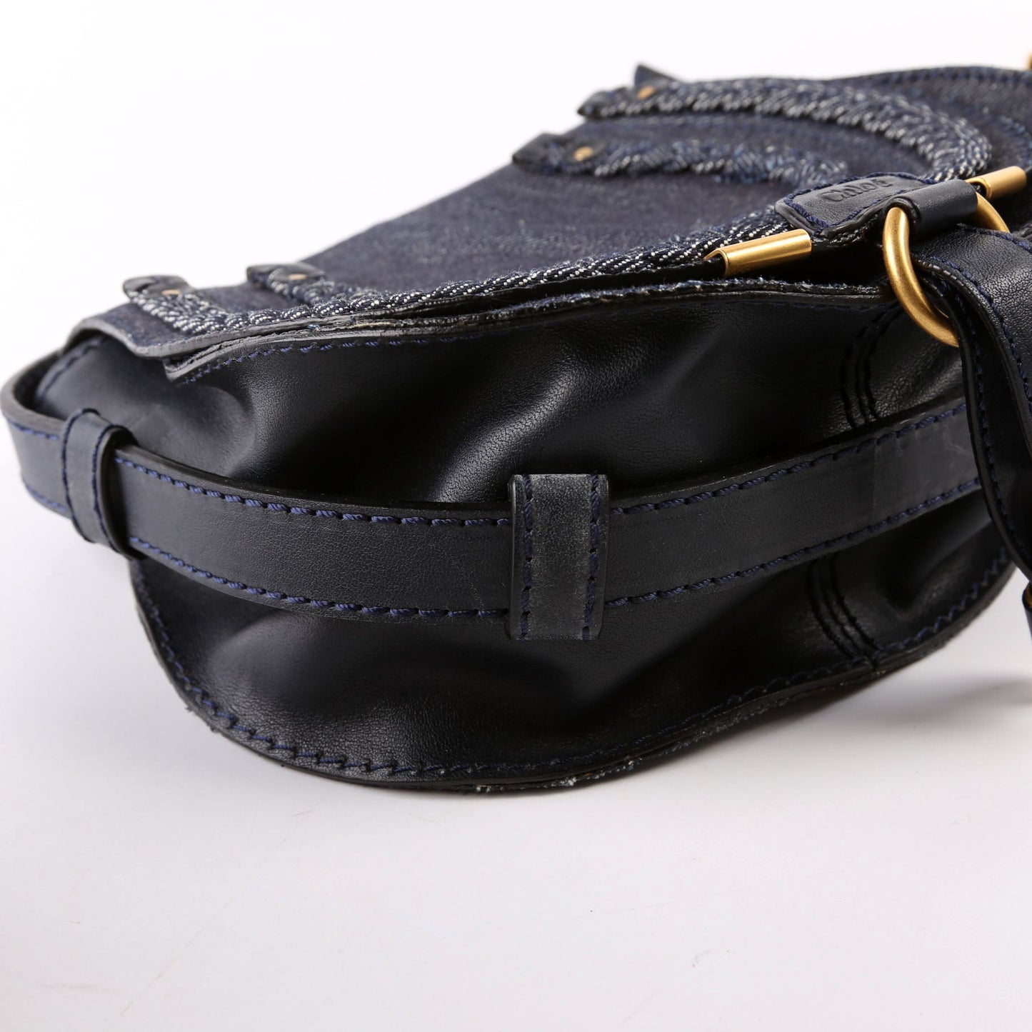 Marcie Saddle Bag Crossbody Small Denim