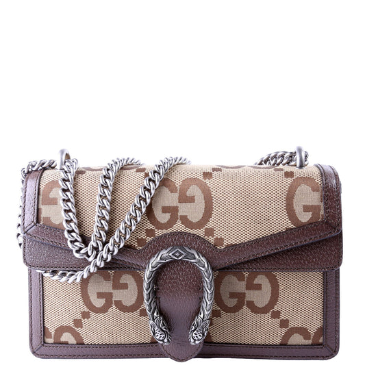 400249 Dionysus GG Canvas Shoulder Small Brown