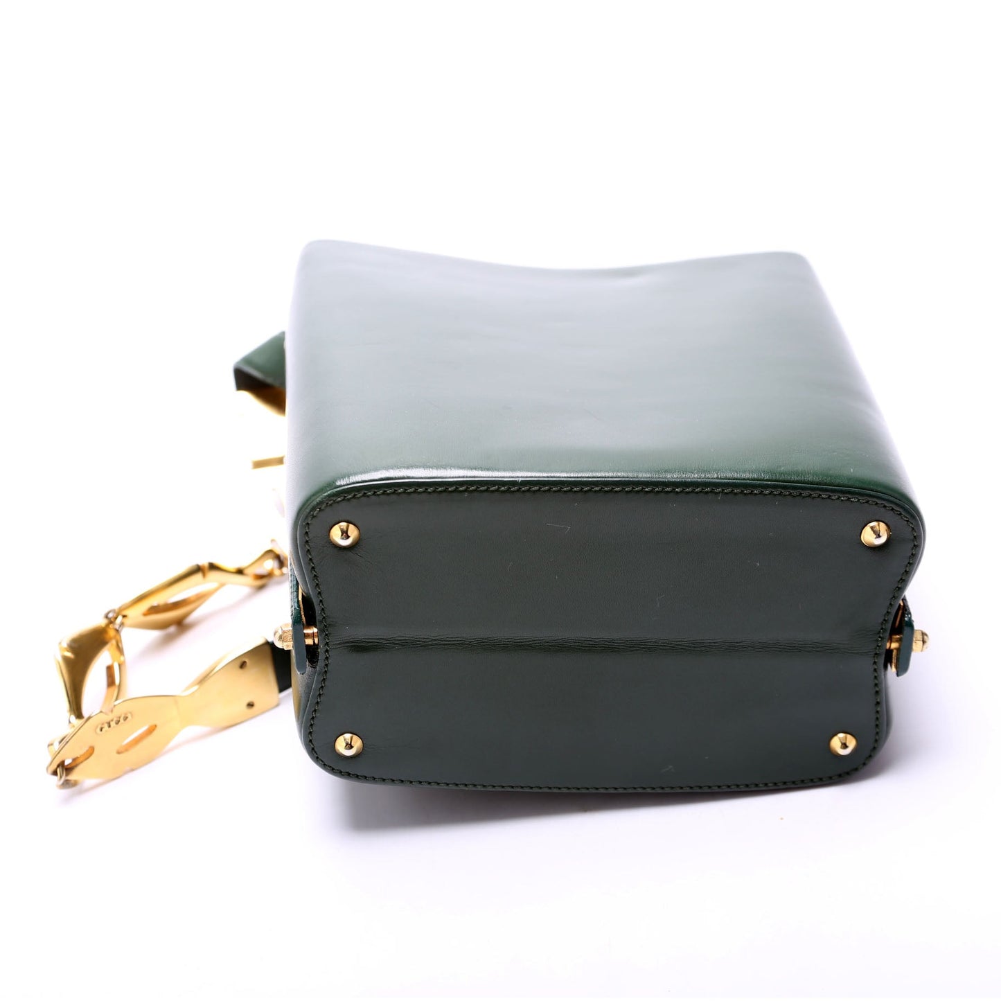 001 2174 Box Shoulder Bag Vintage Green