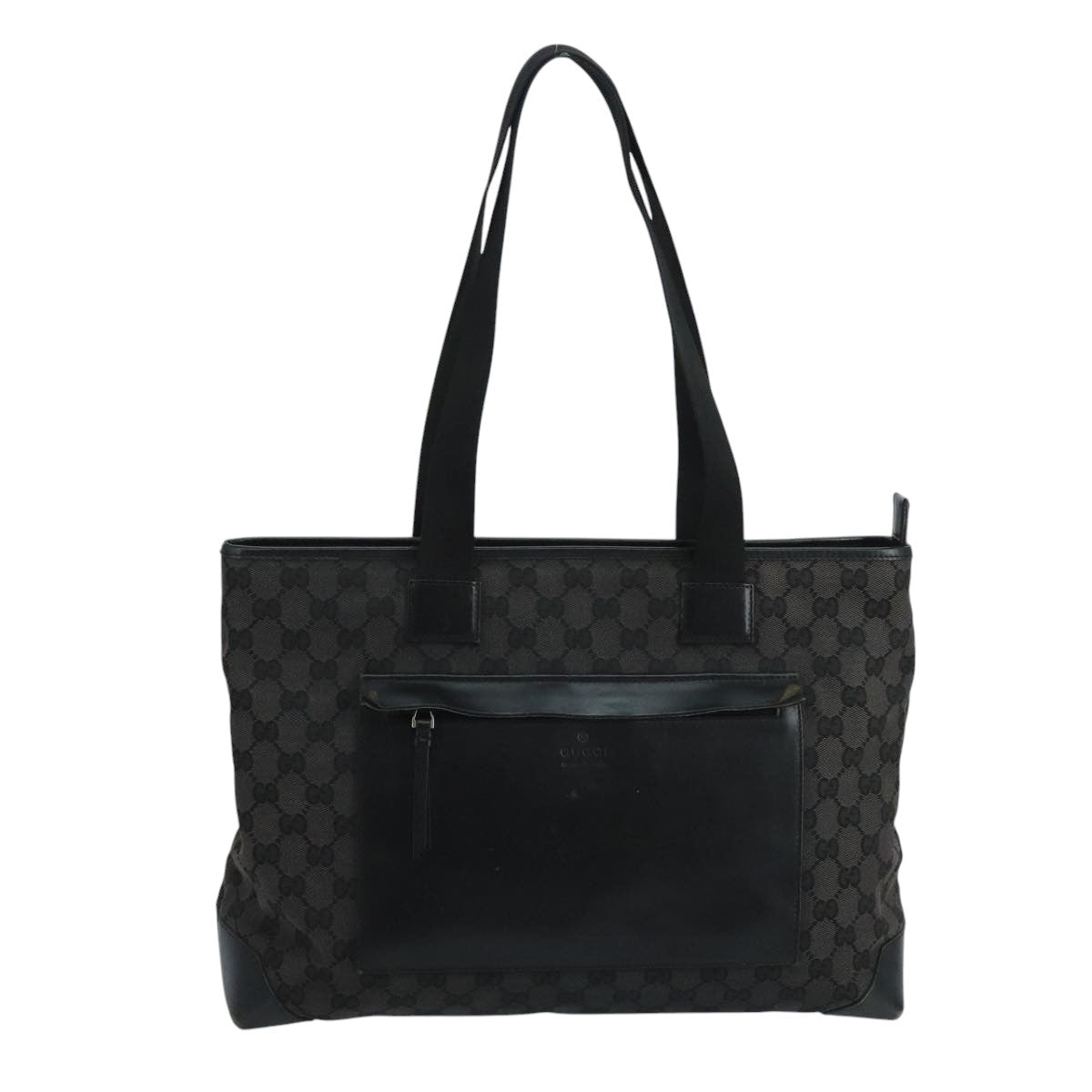 Gucci Black Canvas Tote Bag ()