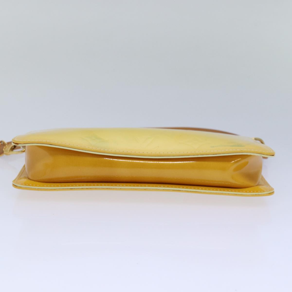 Louis Vuitton Lexington Yellow Patent Leather Clutch Bag
