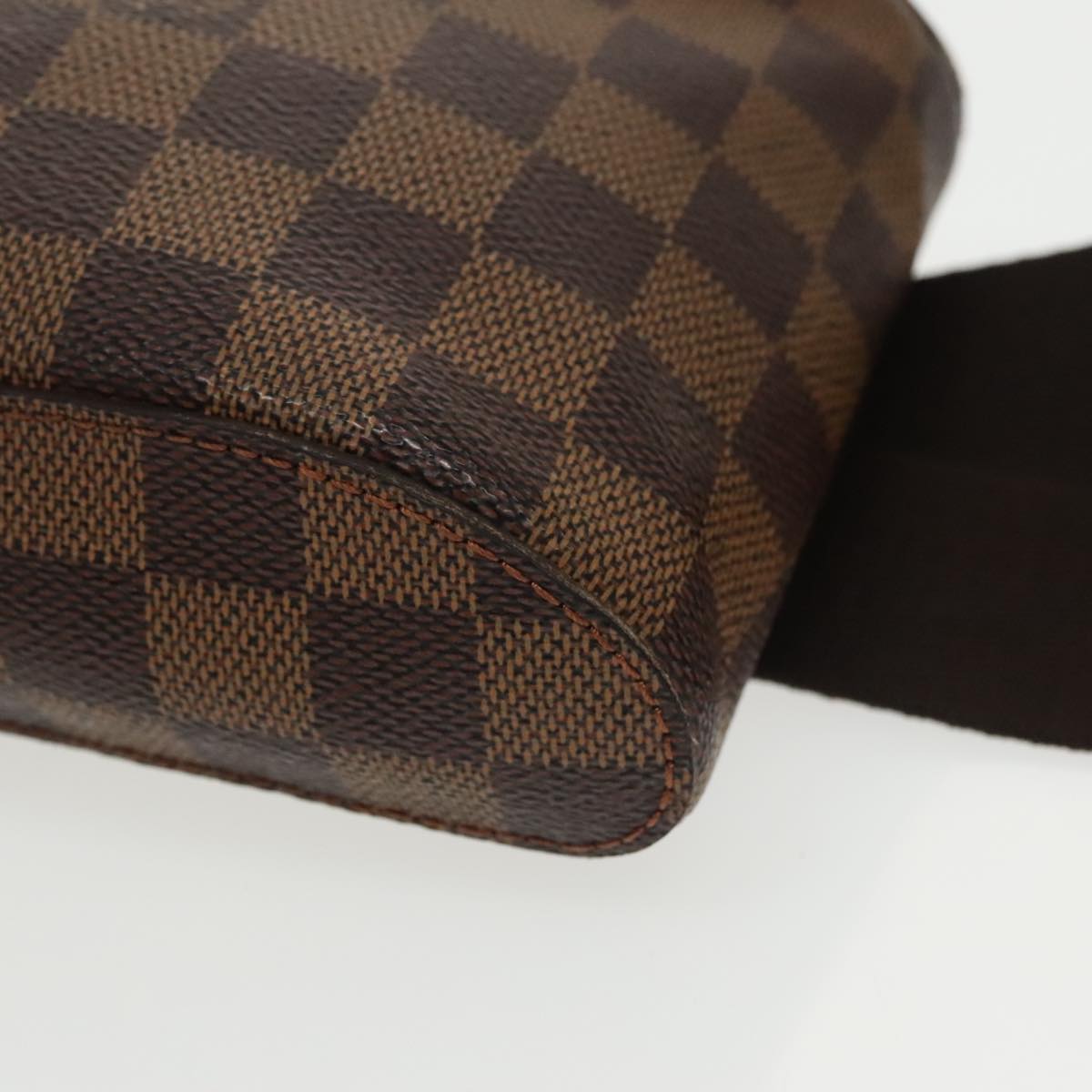 Louis Vuitton Geronimos Brown Canvas Shoulder Bag