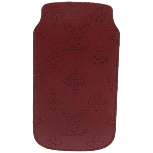 Louis Vuitton Etui Iphone Red Leather Phone Jewelry ()