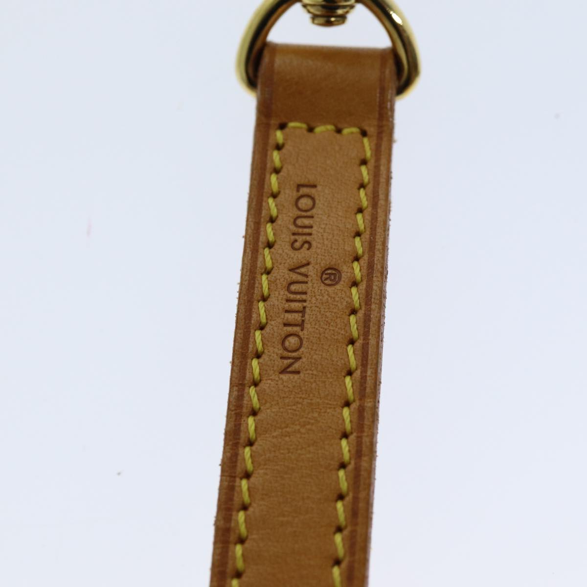 Louis Vuitton Shoulder Strap Beige Leather Bag Jewelry