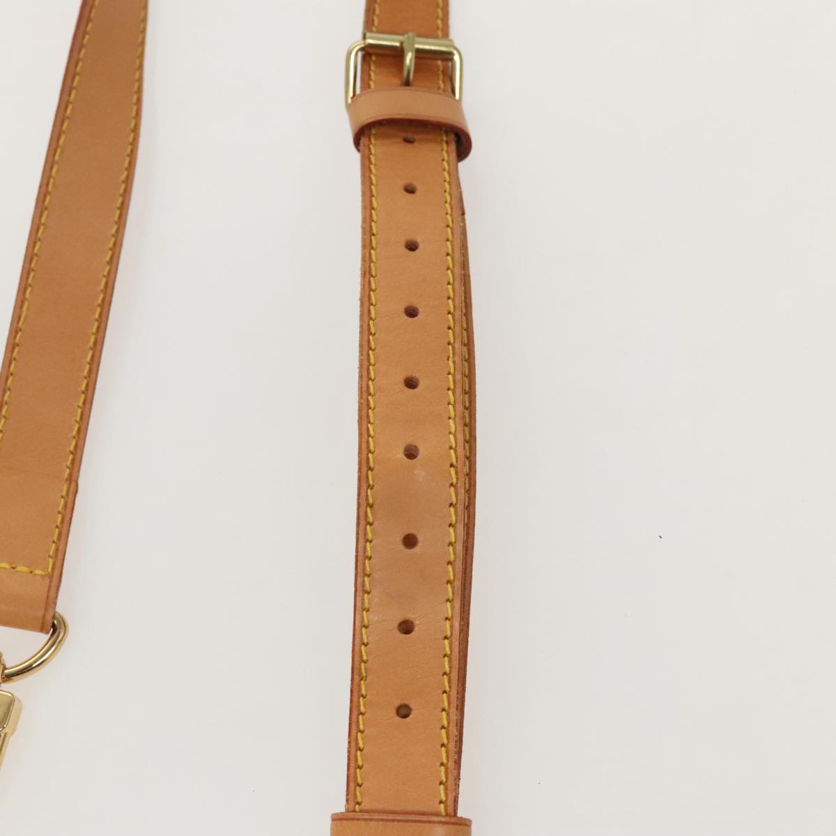 Louis Vuitton Shoulder Strap Beige Leather Bag Jewelry