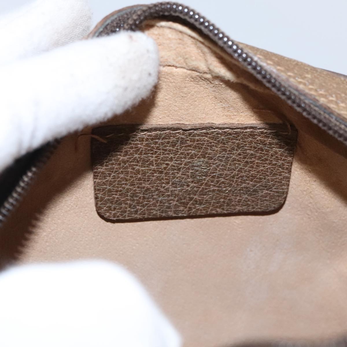 Gucci Sherry Beige Canvas Shoulder Bag