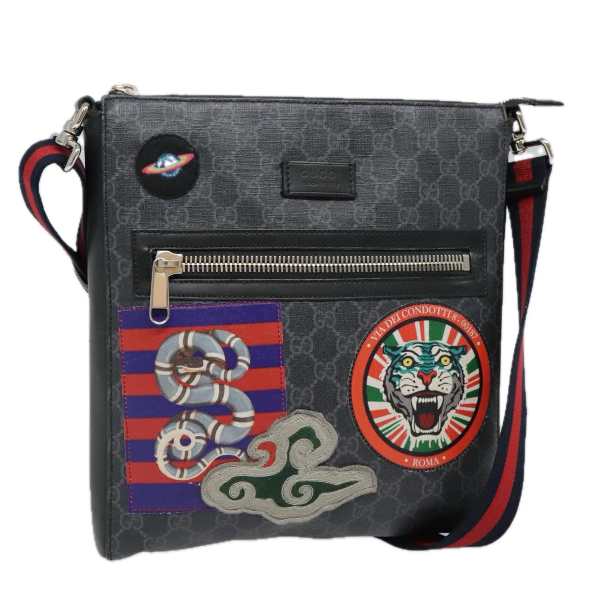 Gucci Jackie Black Canvas Shoulder Bag